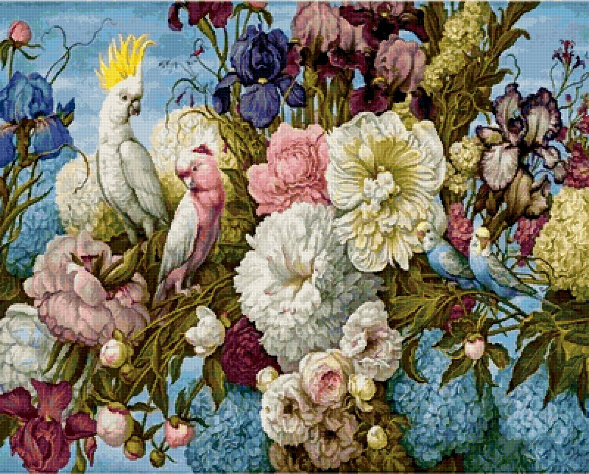 №2691595 - яна мовчан, цветы, птицы - предпросмотр