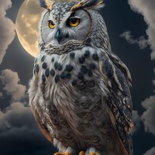 Схема вышивки «сова»