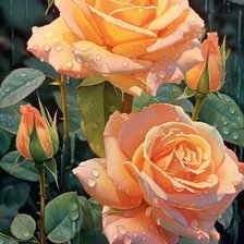 Схема вышивки «розы»