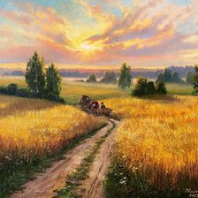 Схема вышивки «Родные просторы»