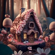 Схема вышивки «Сказочный домик»