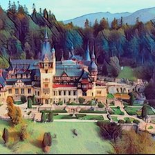 Схема вышивки «castelul peles»