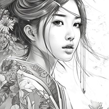 Схема вышивки «MISS LI DMC»