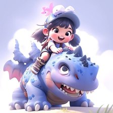 Схема вышивки «Khủng long»