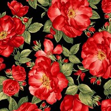 Схема вышивки «Подушка "Шиповник"»