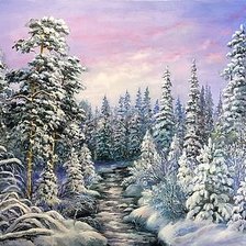 Схема вышивки «Зима»