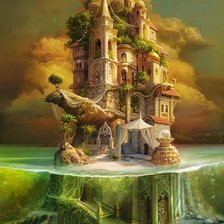 Схема вышивки «Замок»