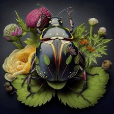 Схема вышивки «жук»