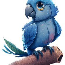 Схема вышивки «Попугай»