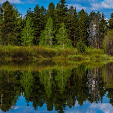 Схема вышивки «Панорама горы часть 1»