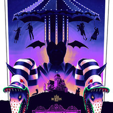 Схема вышивки «Битлджус»