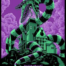 Схема вышивки «Битлджус»