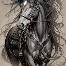 Схема вышивки «Caballo»