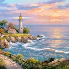 Схема вышивки «Маяк»