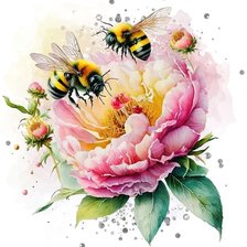 Схема вышивки «пчелы»