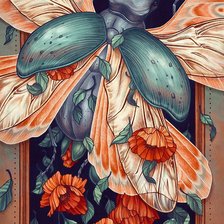 Схема вышивки «Жук»