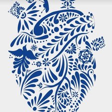 Схема вышивки «Corazón»