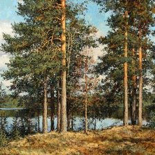 Схема вышивки «Вековые сосны»