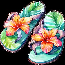 Схема вышивки «Шлёпанцы»