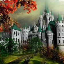 Схема вышивки «призрачный замок»