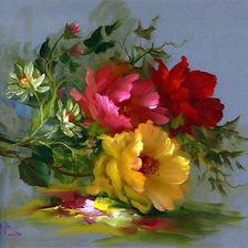 Схема вышивки «Букет»