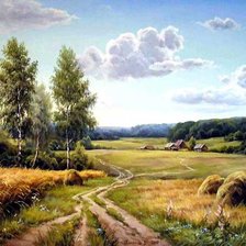 Схема вышивки «ПЕЙЗАЖ, ПОЛЯ»