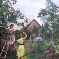 Схема вышивки «в саду»