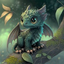 Схема вышивки «Дракончик»