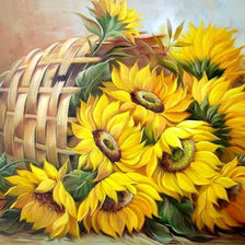 Схема вышивки «Подсолнухи»