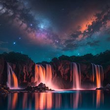 Схема вышивки «водопад»