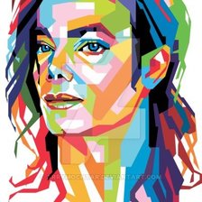 Схема вышивки «Michael Jackson»