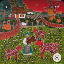 Схема вышивки «Folk art»