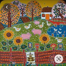 Схема вышивки «Folk art»