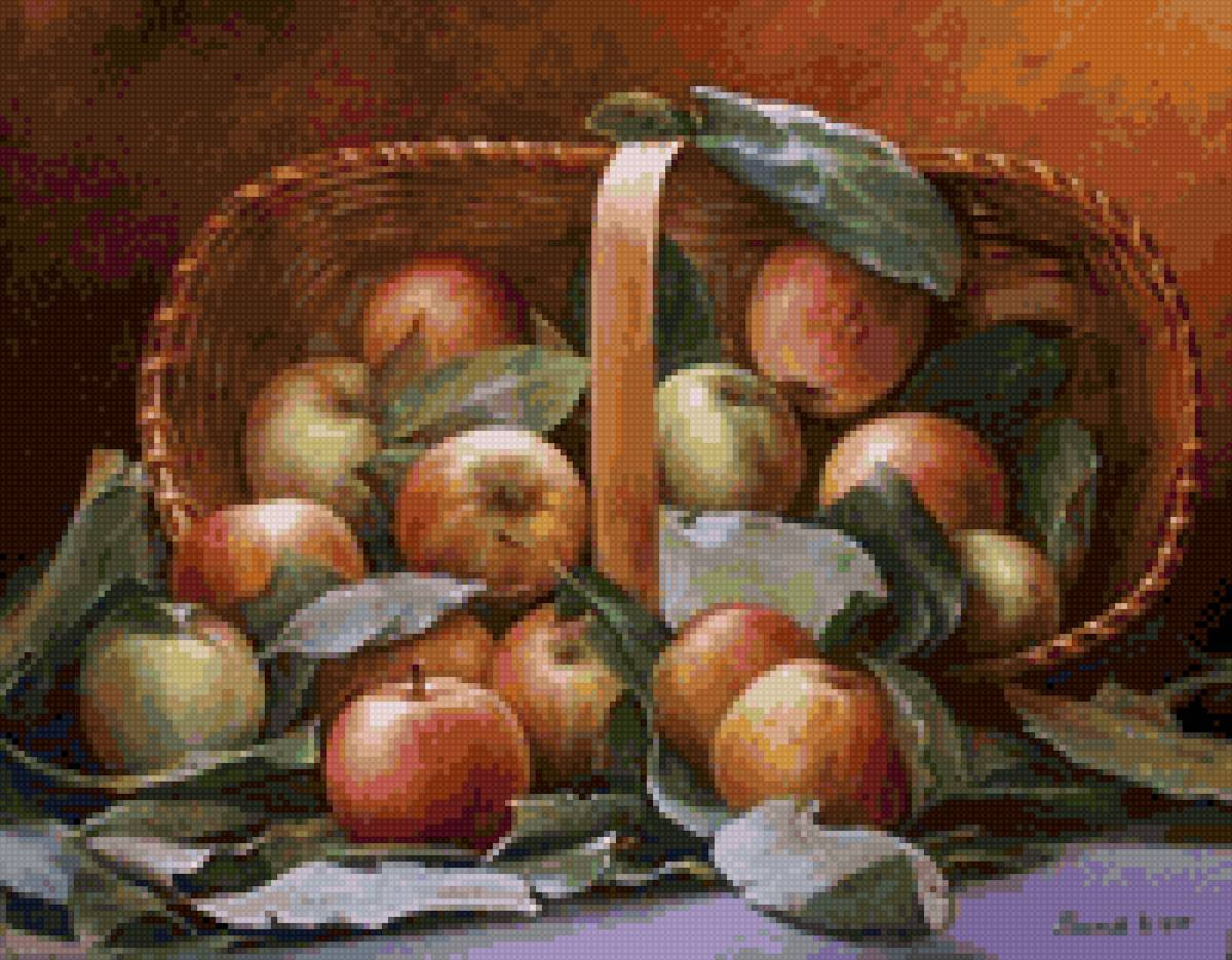 яблоки - яблоки, корзина - предпросмотр