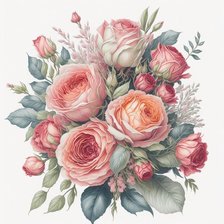 Схема вышивки «Розы»