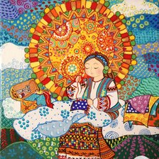 Схема вышивки «Folk art»