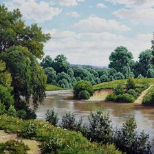 Схема вышивки «Речка»