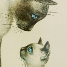 Схема вышивки «Кошки»