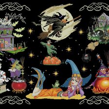 Схема вышивки «Ведьма»