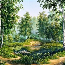 Схема вышивки «Березки»