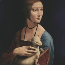Схема вышивки «Girl with an ermine»