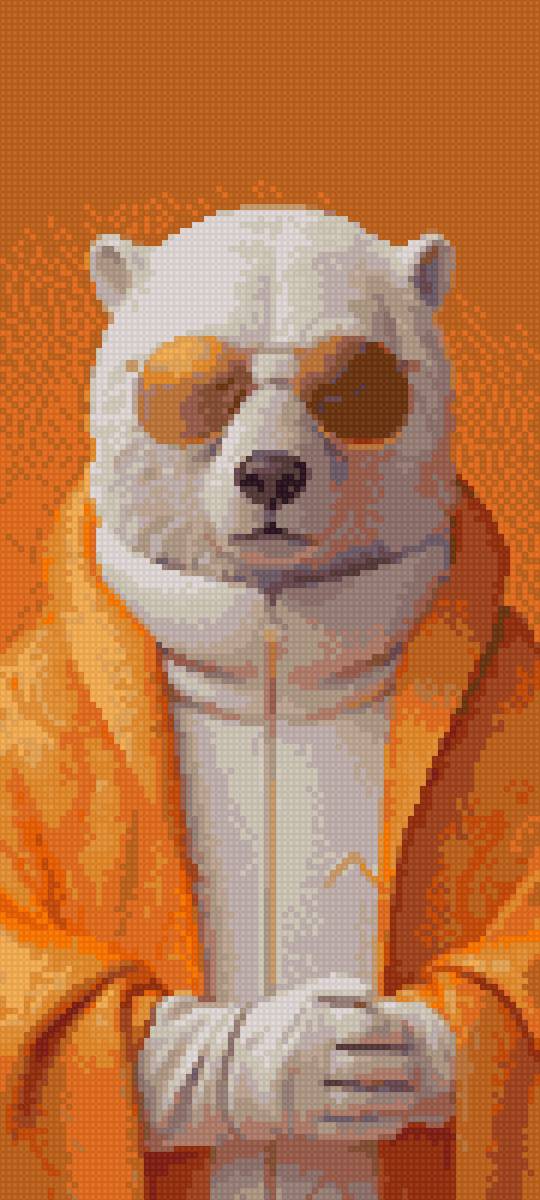 Медведь - оранжевый, лето, интерьер, медведь - предпросмотр