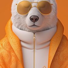 Схема вышивки «Медведь»