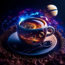 Схема вышивки «Межгалактический чай»