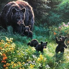 Схема вышивки «прогулка»