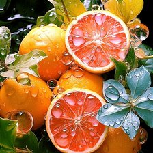 Схема вышивки «Цитрусовая свежесть»