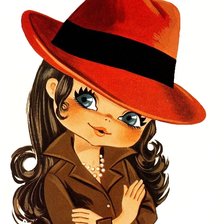 Схема вышивки «Девушка»