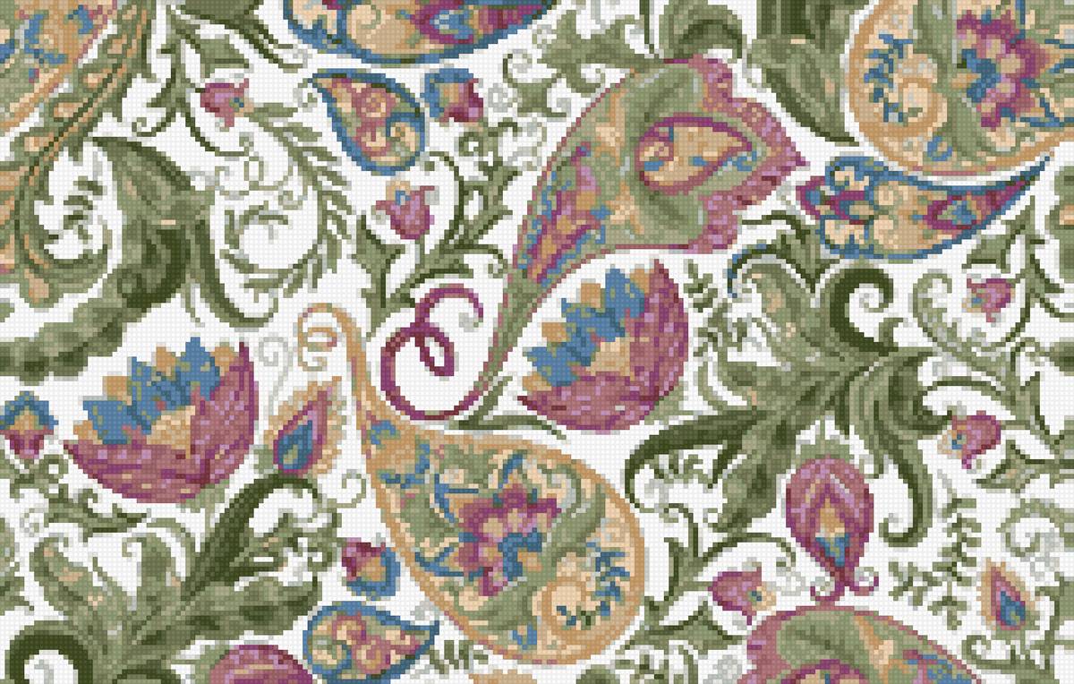 Восточный узор на подушку - 1 - узор, восток - предпросмотр