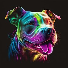 Схема вышивки «Pitbull»