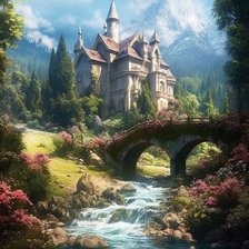 Замок в горах.